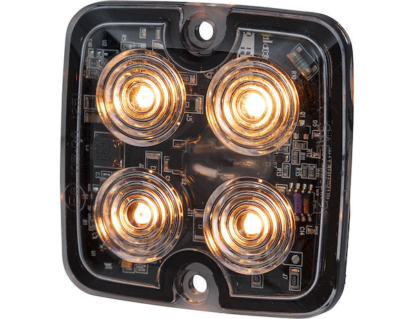 Load image into Gallery viewer, Ultra Thin Square 2 Inch LED Strobe Light - Amber