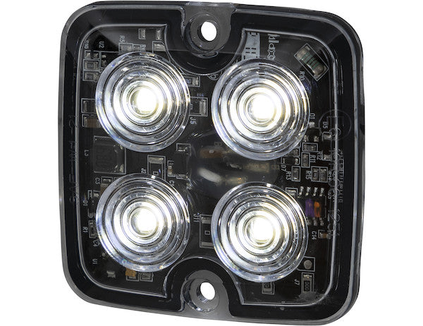 Load image into Gallery viewer, Ultra Thin Square 2 Inch LED Strobe Light - Clear