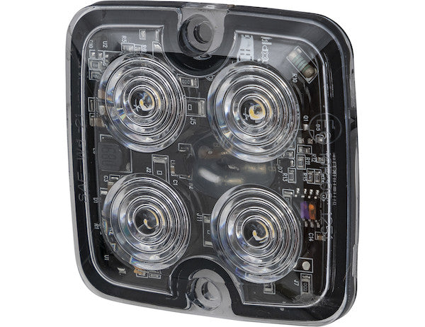 Load image into Gallery viewer, Ultra Thin Square 2 Inch LED Strobe Light - Clear