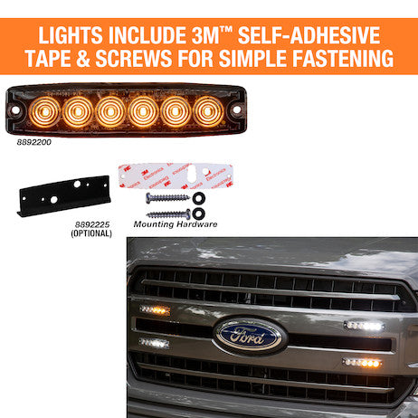 Load image into Gallery viewer, Ultra Thin 5 Inch Clear LED Strobe Light