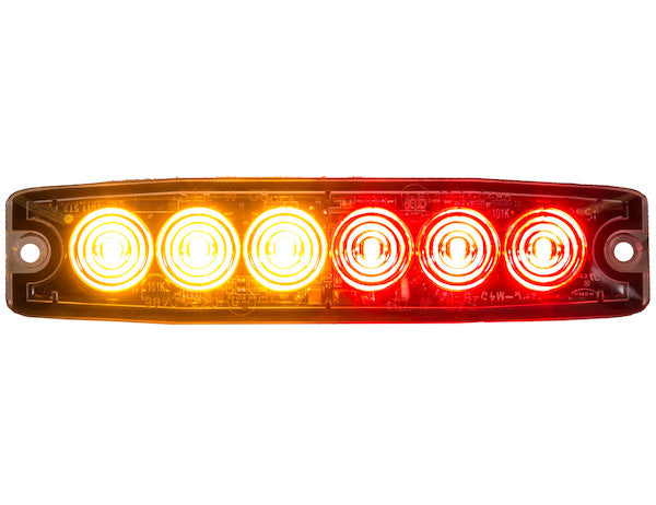 Load image into Gallery viewer, Ultra Thin 5 Inch Amber/Red LED Strobe Light