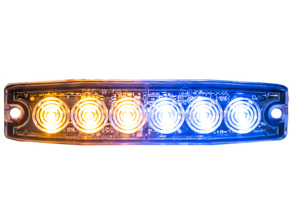 Load image into Gallery viewer, Ultra Thin 5 Inch Amber/Blue LED Strobe Light