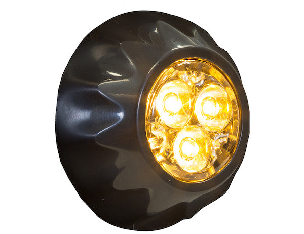 Load image into Gallery viewer, Amber Surface/Recess Mount Round LED Strobe Light