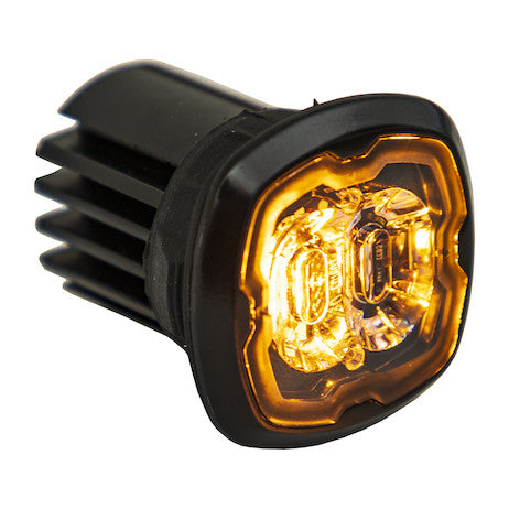 Load image into Gallery viewer, 1.5 in. Flush/Surface Mount Amber/Clear LED Strobe Light
