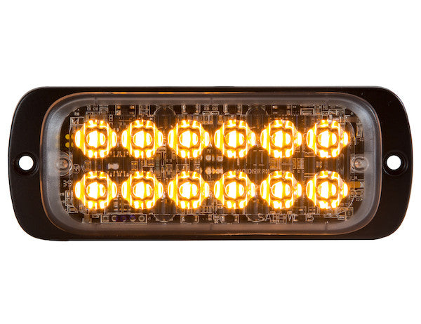 Load image into Gallery viewer, Thin Dual Row 4.5 Inch Amber LED Strobe Light