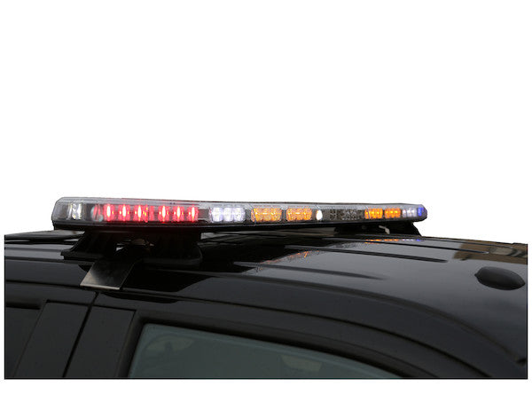 Load image into Gallery viewer, 60 Inch Modular Light Bar (14 Amber Modules, 2 Red Stop/Turn/Tail, Traffic Adviser)