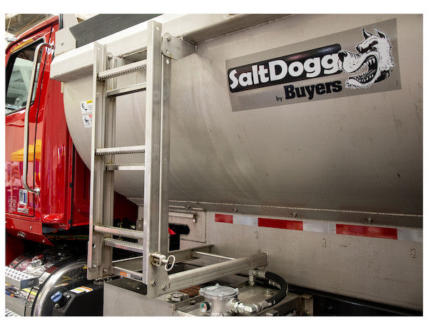 Load image into Gallery viewer, Stainless Steel Folding Ladder for SaltDogg® MDS Dump Body/Spreader