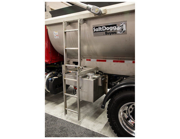 Load image into Gallery viewer, Stainless Steel Folding Ladder for SaltDogg® MDS Dump Body/Spreader