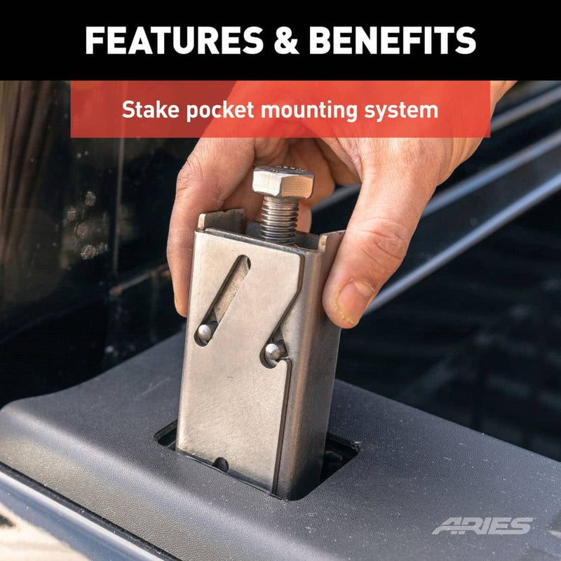 Load image into Gallery viewer, Chevrolet Silverado Aries Black Advantedge Headache Rack for 2007 to 2019