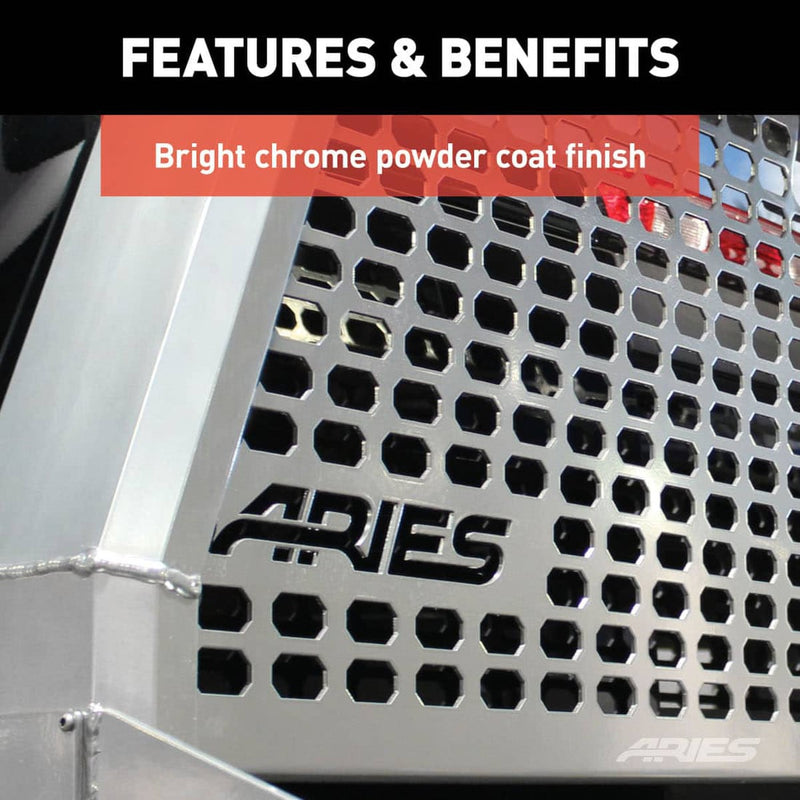 Load image into Gallery viewer, Dodge Ram Aries Chrome Advantedge Headache Rack for 2019 to 2024
