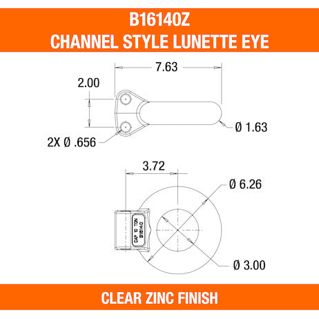 Load image into Gallery viewer, Zinc Plated 10-Ton Forged Steel Tow Eye 3 Inch I.D.