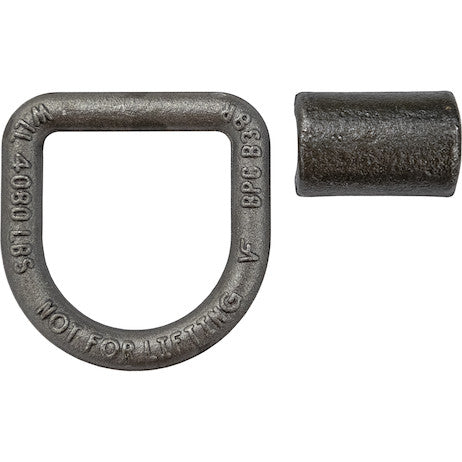 Load image into Gallery viewer, Domestically Forged 1/2 Inch Forged D-Ring With Weld-On Mounting Bracket