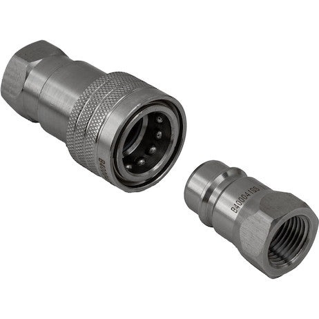 Load image into Gallery viewer, Hydraulic Coupler Set, SST, 1/2in NPTF,1 /2in BODY