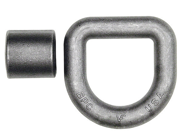 Load image into Gallery viewer, D-RING,1 in dia 3in X 3in FORGED W/BRKT