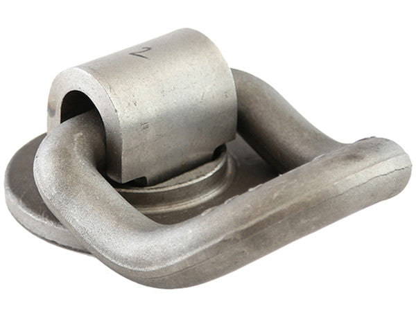 Load image into Gallery viewer, 1 Inch Forged 360 Rotating 55 Angled D-Ring With Weld-On Mounting Bracket
