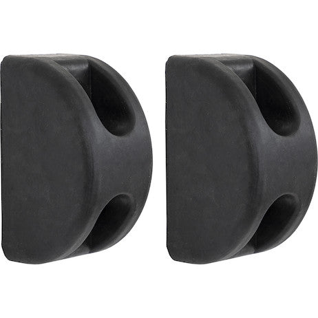 Load image into Gallery viewer, D-Shaped Molded Rubber Bumper - 3 x 3-1/2 x 6 Inch Tall - Set of 2