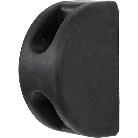 Load image into Gallery viewer, D-Shaped Molded Rubber Bumper - 3 x 3-1/2 x 6 Inch Tall - Single