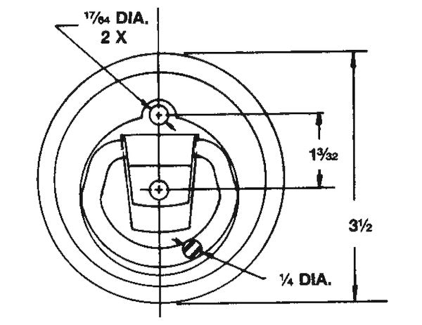 Load image into Gallery viewer, Surface Mounted Or Recessed Rope Ring Zinc Plated With Plastic Bezel