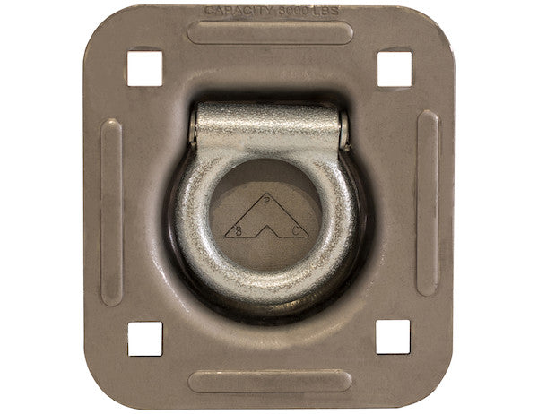 Load image into Gallery viewer, Heavy Duty Recessed Rope Ring Non-Plated Weldable Bracket