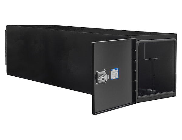 Load image into Gallery viewer, GLOSS BLACK STEEL STRAIGHT SIDE TUNNEL TRUCK TOOL BOX WITH SHELF