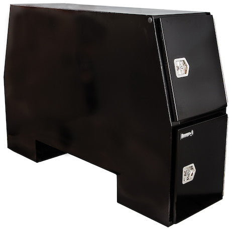 Load image into Gallery viewer, GLOSS BLACK STEEL BACKPACK TRUCK TOOL BOX SERIES WITH OFFSET FLOOR