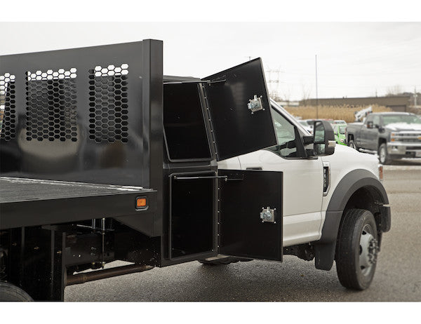 Load image into Gallery viewer, GLOSS BLACK STEEL BACKPACK TRUCK TOOL BOX SERIES WITH OFFSET FLOOR