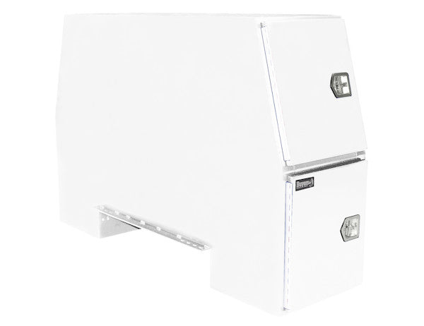 Load image into Gallery viewer, GLOSS WHITE STEEL BACKPACK TRUCK TOOL BOX SERIES WITH OFFSET FLOOR