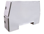 GLOSS WHITE STEEL BACKPACK TRUCK TOOL BOX SERIES WITH OFFSET FLOOR