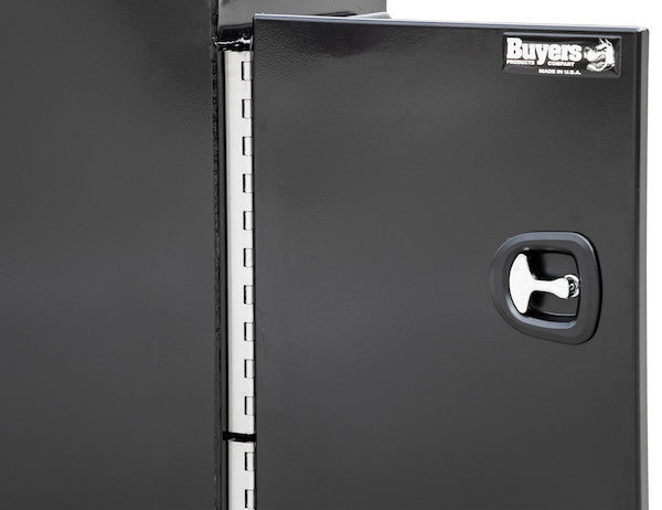 Load image into Gallery viewer, GLOSS BLACK STEEL STRAIGHT SIDE BACKPACK TRUCK TOOL BOX SERIES WITH FLAT FLOOR AND ADJUSTABLE SHELVING
