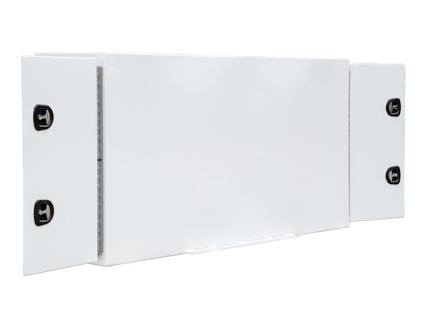 Load image into Gallery viewer, GLOSS WHITE STEEL STRAIGHT SIDE BACKPACK TRUCK TOOL BOX SERIES WITH FLAT FLOOR AND ADJUSTABLE SHELVING