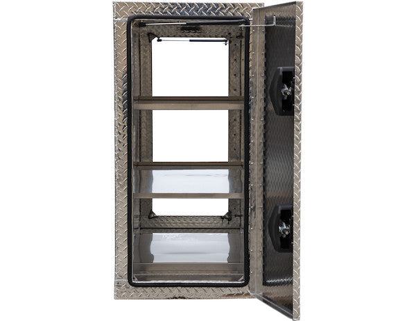 Load image into Gallery viewer, DIAMOND TREAD ALUMINUM STRAIGHT SIDE BACKPACK TRUCK TOOL BOX SERIES WITH FLAT FLOOR