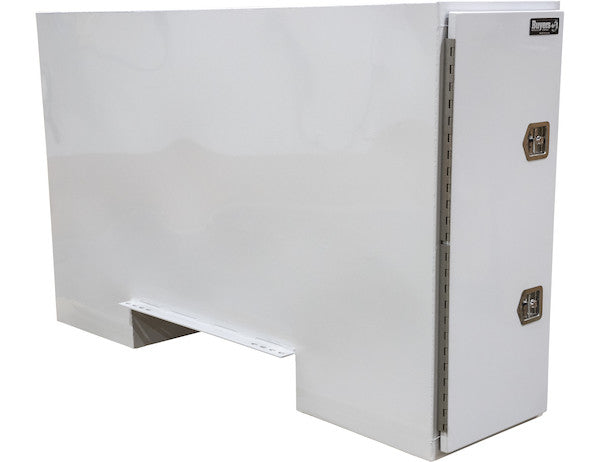 Load image into Gallery viewer, GLOSS WHITE STEEL STRAIGHT SIDE BACKPACK TRUCK TOOL BOX SERIES WITH OFFSET FLOOR