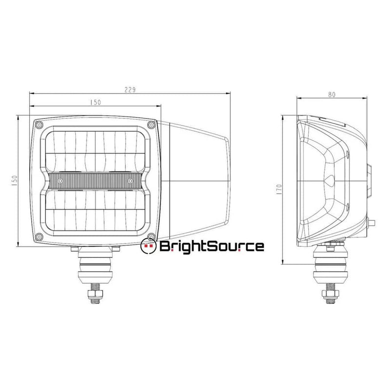 Load image into Gallery viewer, Brightsource Snow Plow Light with Snow Melt/Anti Ice - Single W/O Harness