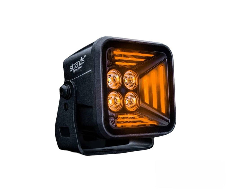 Load image into Gallery viewer, Brightsource Dark Knight Fortex Cube with Selectable 4000K-5000K-6000K Main Beam and Amber Position Light - BRT-809256 - Absolute Autoguard