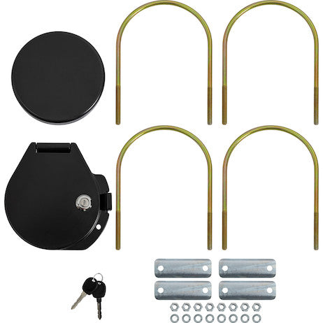 Load image into Gallery viewer, 6 Inch Locking Conduit Carrier Kit, Black Powder Coat Finish