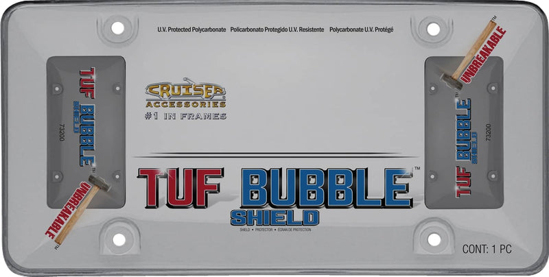 Load image into Gallery viewer, Cruiser Accessories Tuf Bubble License Plate Shield - CRZ-73200 - Absolute Autoguard