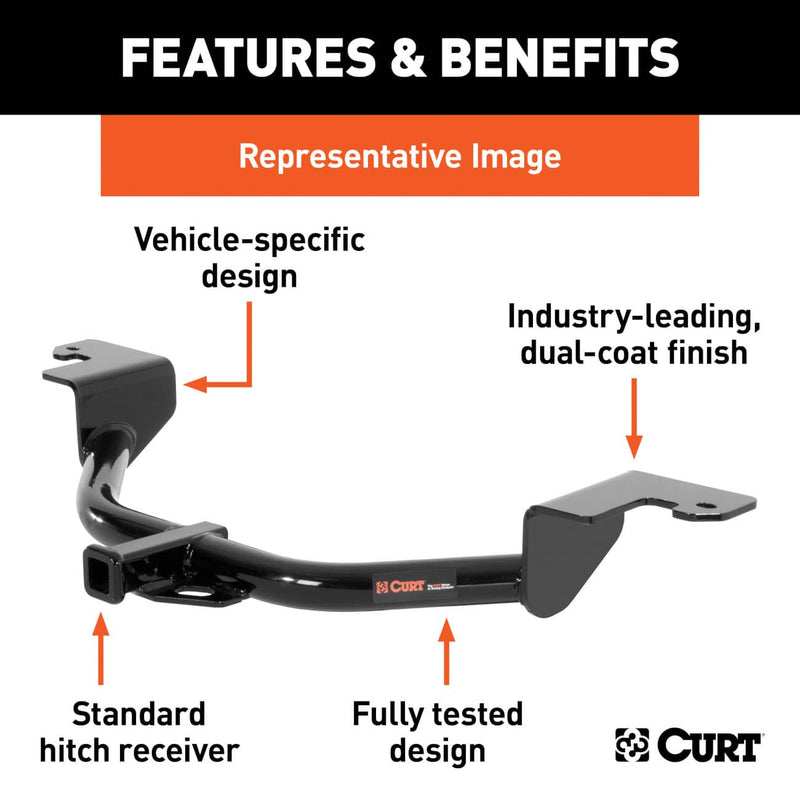 Load image into Gallery viewer, CURT Class 1/2 Hitch with 1-1/4 Receiver — 2012-2015 Scion iQ - CUR-11291 - Absolute Autoguard