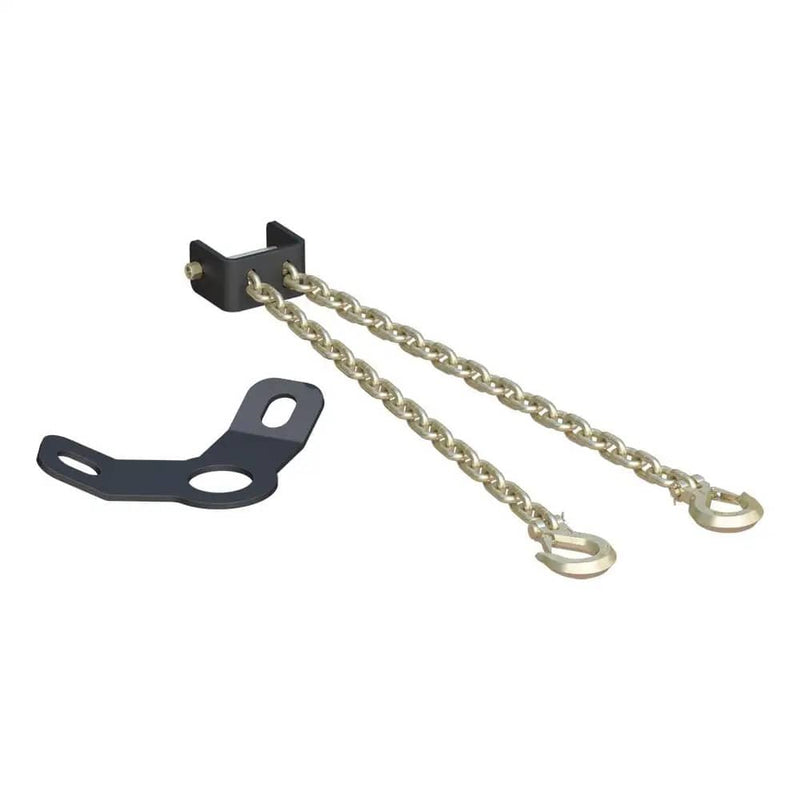 Load image into Gallery viewer, CURT CrossWing 5th Wheel Safety Chain Assembly with Gooseneck Anchor Plate