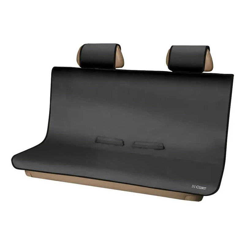 Load image into Gallery viewer, CURT Seat Defender 58" x 55" Removable Waterproof Black Bench Seat Cover