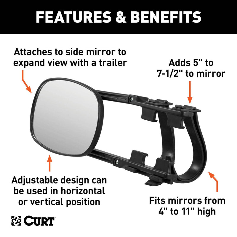 Load image into Gallery viewer, CURT Extended View Tow Mirror
