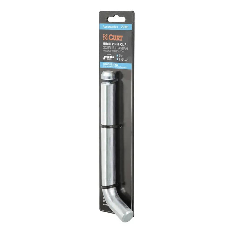Load image into Gallery viewer, CURT Heavy-Duty 5/8" Hitch Pin with Groove (3" Receiver, Zinc, Packaged)