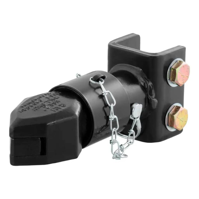 Load image into Gallery viewer, CURT 2" Channel-Mount Coupler with Sleeve-Lock (7,000 lb, Black)