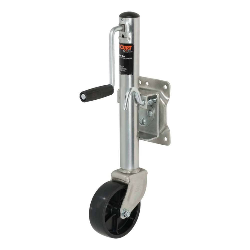 Load image into Gallery viewer, CURT Marine Jack with 6" Wheel (1,200 lb, 10" Travel)