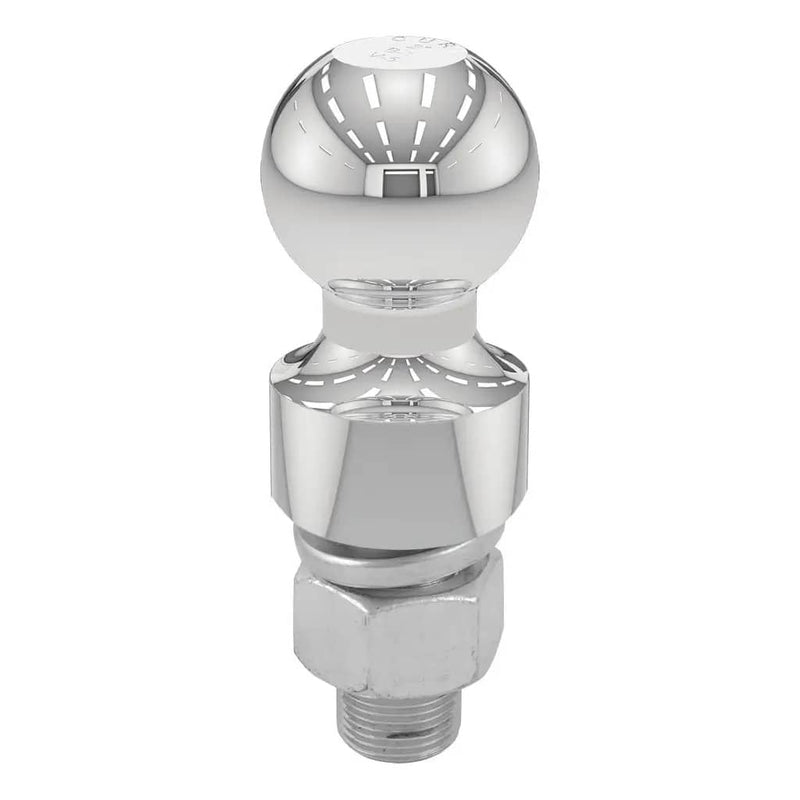 Load image into Gallery viewer, CURT 2" Trailer Ball (1" x 2-1/8" Shank, 1" Rise, 6,000 lb, Chrome)