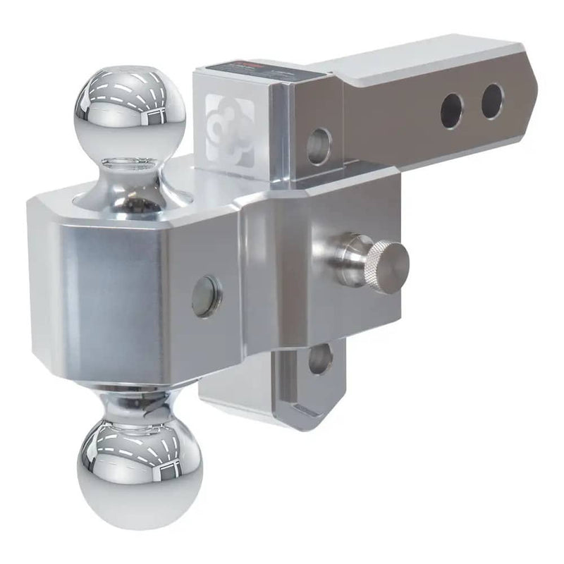 Load image into Gallery viewer, CURT AlumaLite Adjustable Aluminum Hitch with Dual Ball, 3-1/2" Drop