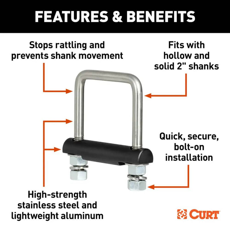 Load image into Gallery viewer, CURT Anti-Rattle Hitch Clamp for 2" Receiver