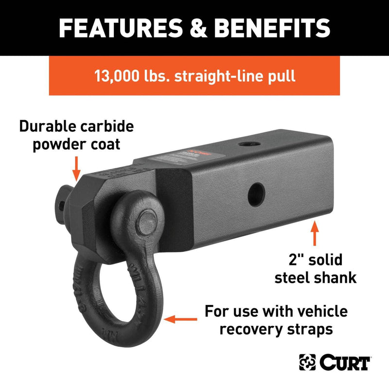 Load image into Gallery viewer, CURT D-Ring Shackle Mount (2-1/2" Shank)