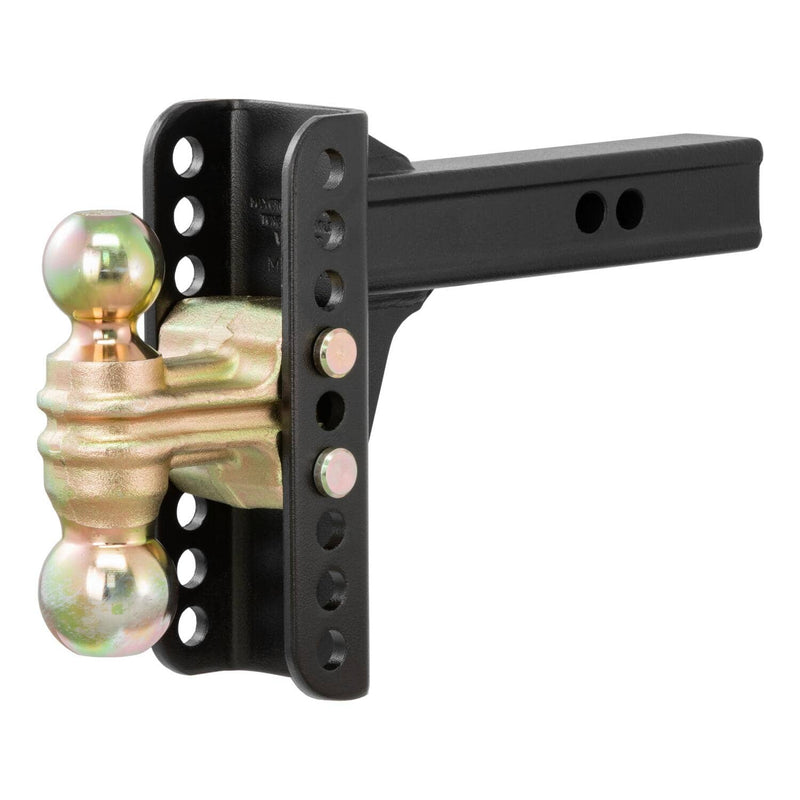 Load image into Gallery viewer, CURT Adjustable Channel Mount with Dual Ball (2" Shank, 14,000 lb, 6" Drop)