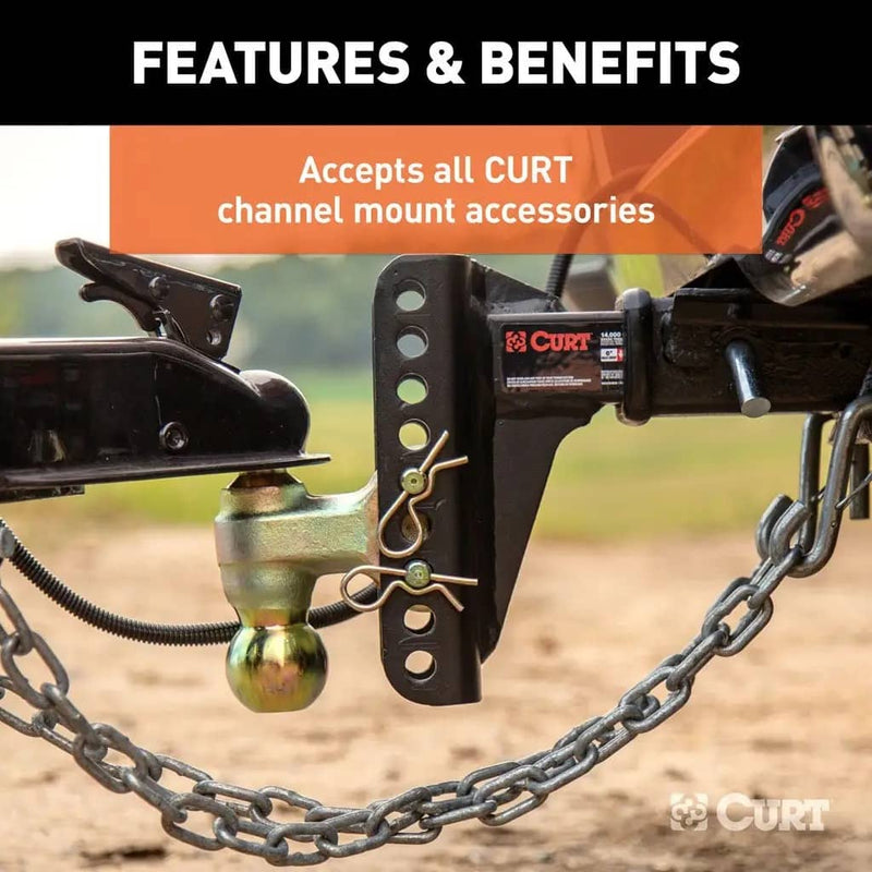 Load image into Gallery viewer, CURT Replacement 2" Channel Mount Shank (Fits #45900 or #45907, 14,000 lb)