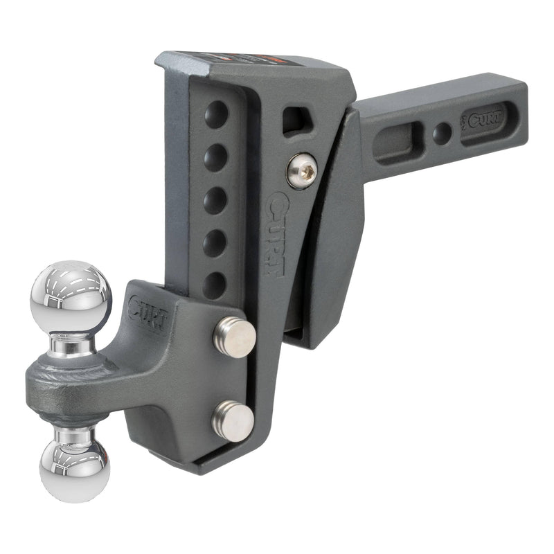 Load image into Gallery viewer, CURT Rebellion XD Adjustable Cushion Hitch (2" Shank, 2", 2-5/16" Balls, 15K)